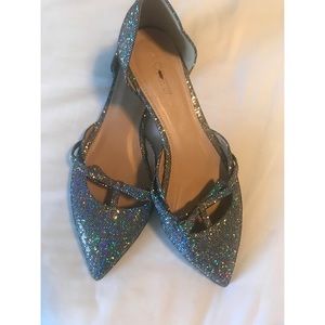 ✨J. Crew Glitter Sloan D’Orsay Flats✨